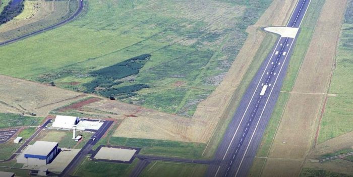 Pista de pousos e decolagens em Gavião Peixoto é usada pela Embraer para testar aviões