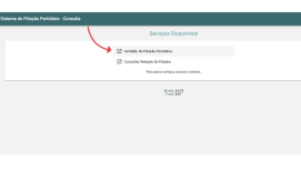 Página do Sistema de Filiação Partidária do TSE
