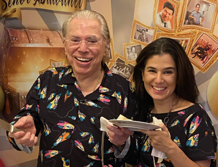Renata Abravanel e o pai, Silvio Santos