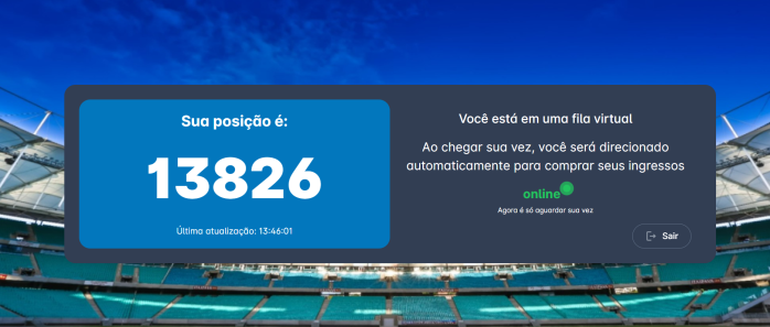 Fila de ingressos para Bahia x Flamengo, pela Copa do Brasil Fila de ingressos para Bahia x Flamengo, pela Copa do Brasil