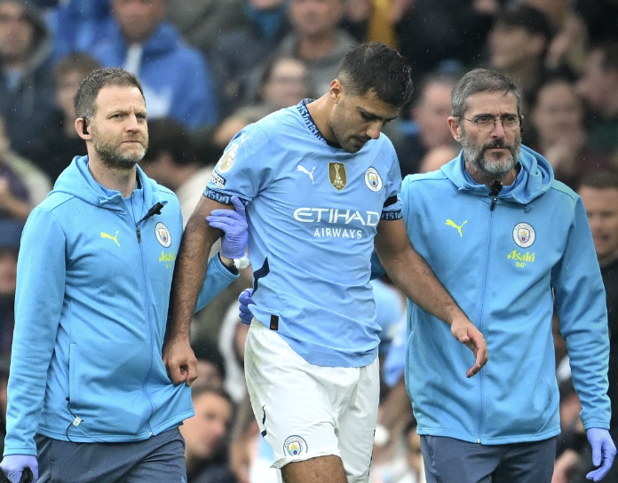 Rodri sofre lesão grave e deve desfalcar City no restante da temporada