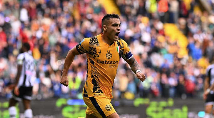 Lautaro faz dois gols, Inter de Milão vence a Udinese e reage no Campeonato Italiano