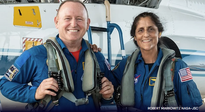 Foguete que trará astronautas 'presos' no espaço é apresentado na Flórida