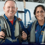Foguete que trará astronautas 'presos' no espaço é apresentado na Flórida
