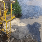 Derramamento de concreto em rio de Mariana gera preocupação ambiental