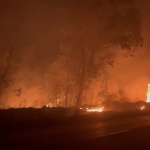 Incêndio às margens da BR-381 assusta motoristas no distrito de Ravena, na Grande BH