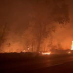 Incêndio às margens da BR-381 assusta motoristas no distrito de Ravena, na Grande BH