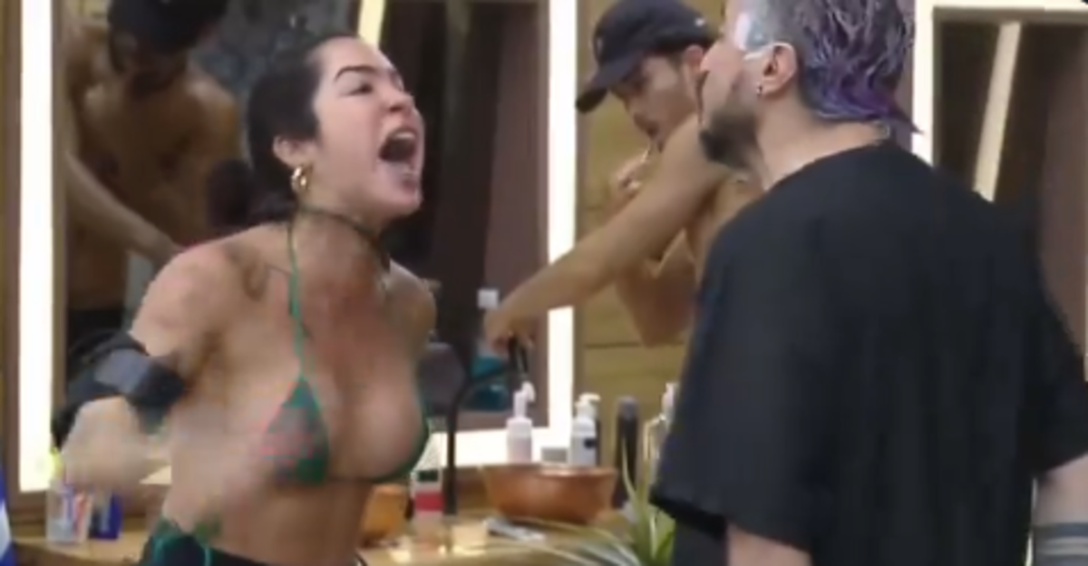 Vídeo: cadeira 'voa' durante briga de Luana e Fernando em A Fazenda 16