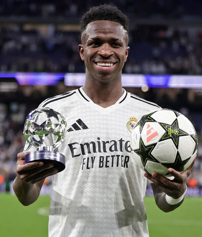 Fãs reagem a hat-trick de Vini. Jr na Champions e cravam Bola de Ouro para o brasileiro