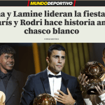Bola de Ouro 2024: manchetes na Espanha e na Alemanha têm deboche