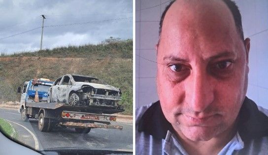 Motorista de ambulância desaparece na Grande BH e carro dele é encontrado carbonizado