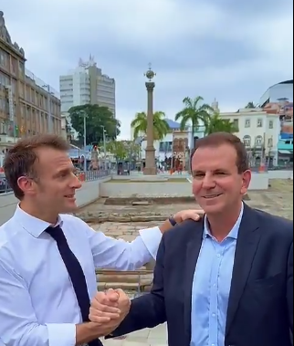Eduardo Paes diz que Emmanuel Macron 'virou carioca' no encerramento do G20