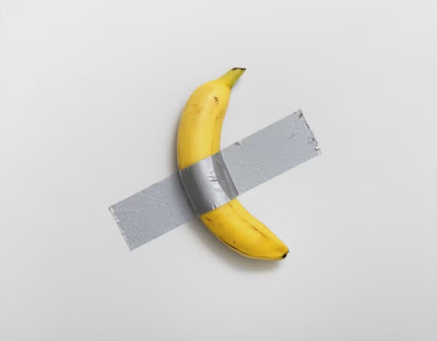 Empresário de criptomoedas arremata ‘banana colada na parede’ por R$ 35 milhões em Nova York; entenda