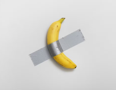 Obra de arte `Banana na Parede'