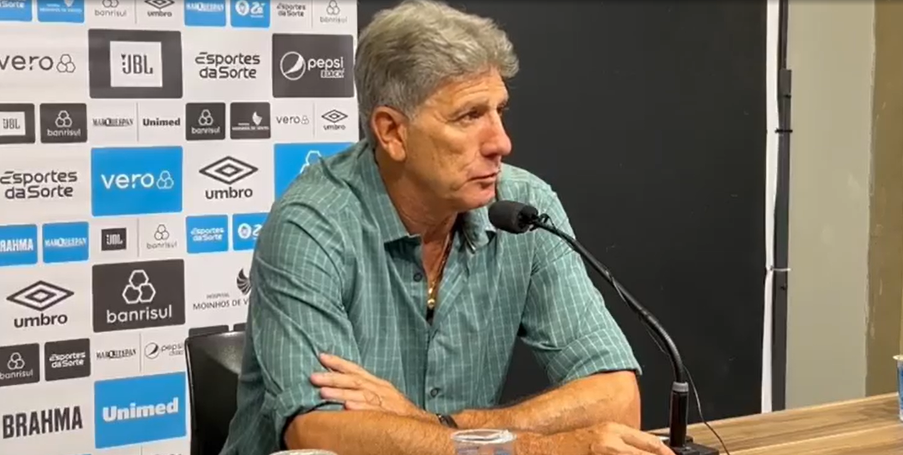 Por permanência, Renato faz apelo à torcida do Grêmio contra o São Paulo; veja