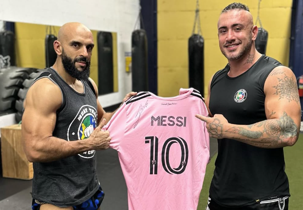 Vídeo: segurança de Messi impressiona em ‘treino pesado’ com lutador brasileiro
