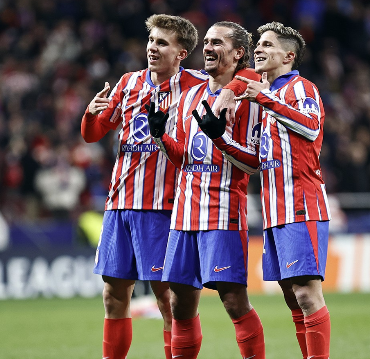 Em casa, Atlético de Madrid vence e se aproxima do G8 da Champions League