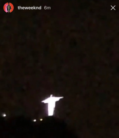 Natalie Portman e The Weeknd publicaram nas redes sociais quando estiveram no Brasil