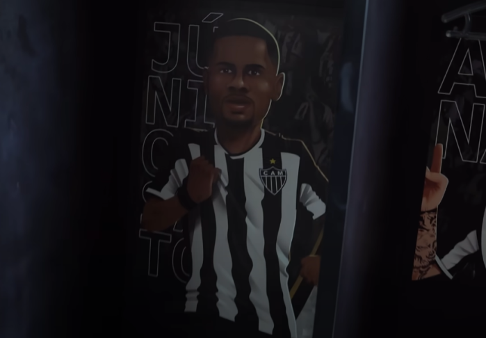 Armário com caricatura de Júnior Santos ficará ao lado do espaço reservado para Guilherme Arana
