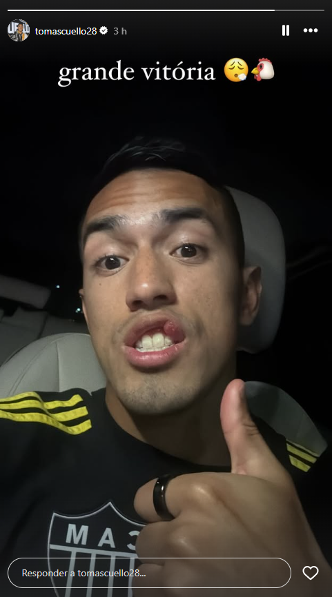 Story publicado por Tomás Cuello, do Atlético