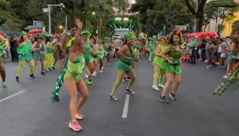 Imagens do bloco 'Chama o Síndico' nesta quarta-feira (26)