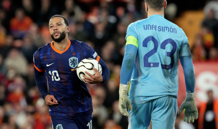 Memphis Depay marcou pela Holanda. 
