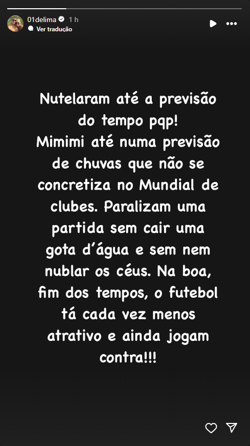 Marcelo de Lima Henrique se manifestou por meio das redes sociais