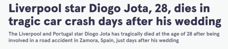 Jornais do mundo inteiro repercutem morte de Diogo Jota