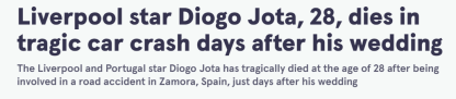 Jornais do mundo inteiro repercutem morte de Diogo Jota