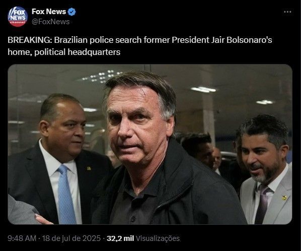 Imprensa internacional repercute operação na casa de Bolsonaro