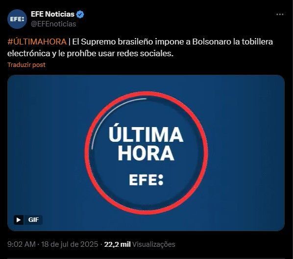 Imprensa internacional repercute operação na casa de Bolsonaro