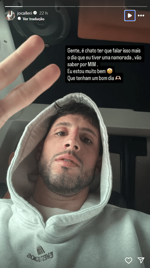 Calleri se pronuncia sobre boatos de romance