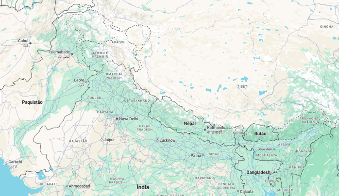 Ladaque faz parte do subcontinente indiano, uma região no sul asiático onde se situam Índia, Paquistão, Bangladesh, Nepal e Butão.
