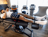 Neymar se recupera de uma lesão na coxa direita