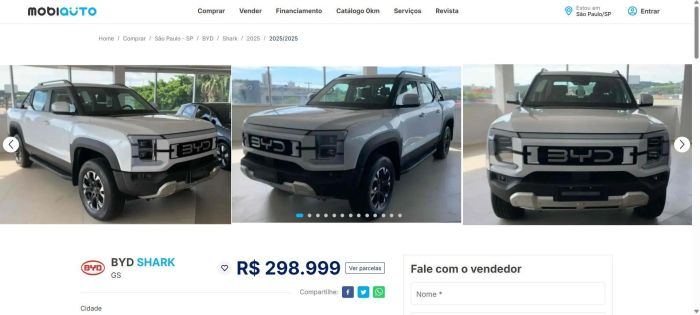 Anúncio BYD Shark
