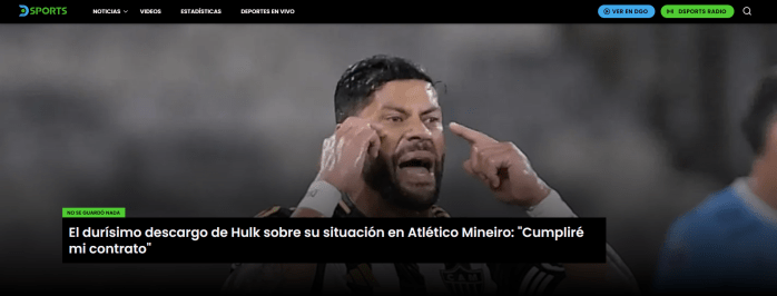 Matéria da Directvsports sobre 