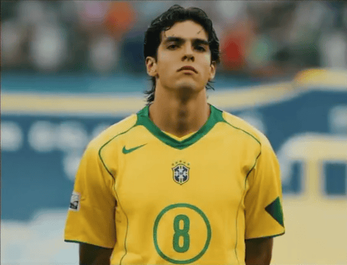 Kaká fez parte do elenco campeão da Copa do Mundo de 2002