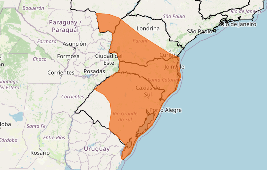 Regiões do Sul e Centro-Oeste podem ter chuvas Regiões do Sul e Centro-Oeste podem ter chuvas