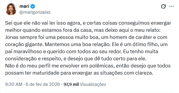 Pronunciamento de Mari Gonzalez Pronunciamento de Mari Gonzalez