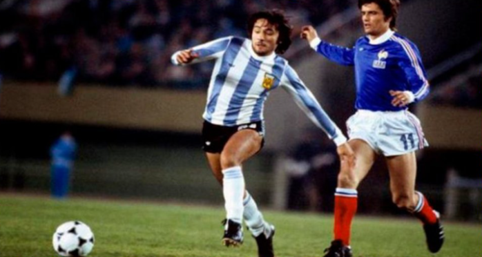 Jogo entre Argentina e França na Copa do Mundo de 1978