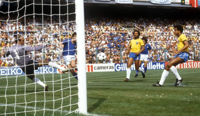 Jogo entre Itália e Brasil na Copa do Mundo de 1982