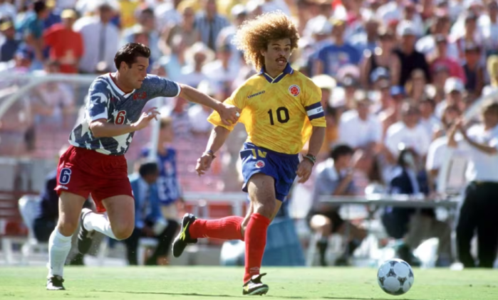Jogo entre Estados Unidos e Colômbia na Copa do Mundo de 1994