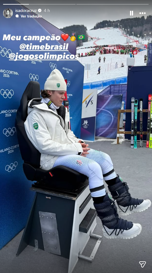 Isadora comemora vitória de Lucas Pinheiro