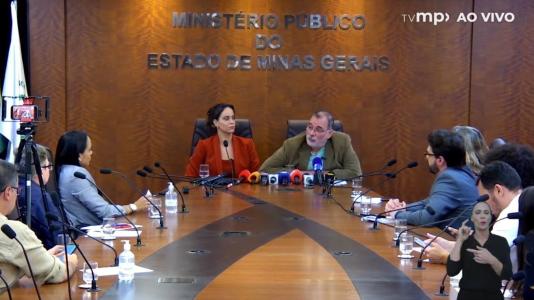 Ministério Público de Minas Gerais (MPMG) concedeu coletiva de imprensa nesta terça-feira (24)