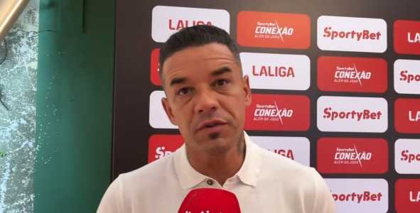 D'Alessandro durante evento da La Liga com a SportyBet