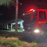 Bombeiros combatem incêndio em sítio na zona rural de Alfenas
