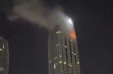 Drone iraniano atinge prédio de luxo em Dubai
