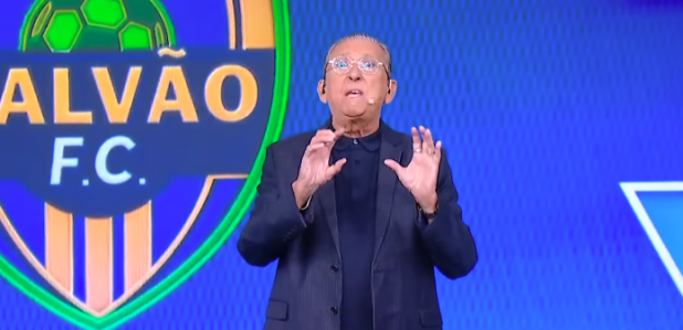 Galvão Bueno, durante o programa Galvão FC
