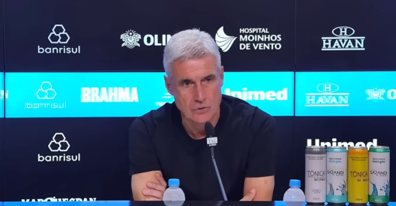 Luís Castro em entrevista coletiva após o empate do Grêmio com o RB Bragantino