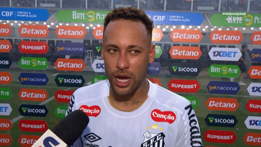Neymar, meia-atacante do Santos